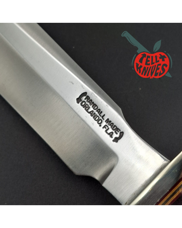 Randall Made Knives Model 1-8 – lame acier carbone forgé manche micarta bordeaux