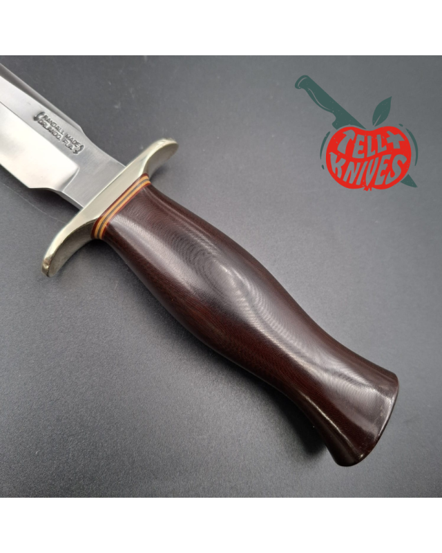 Randall Made Knives Model 1-8 – lame acier carbone forgé manche micarta bordeaux