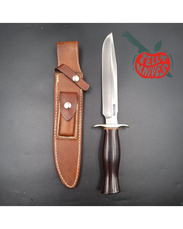 Randall Made Knives Model 1-8 – lame acier carbone forgé manche micarta bordeaux