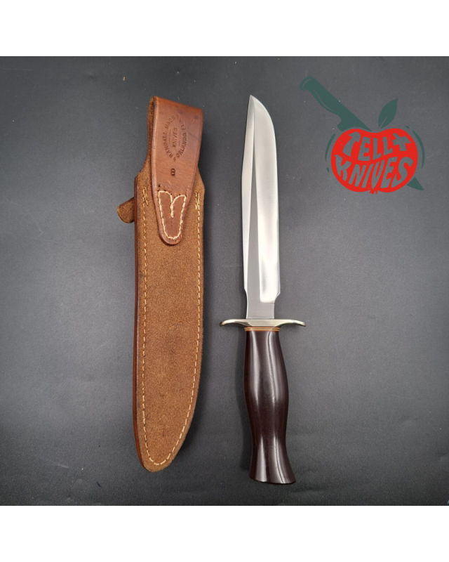 Randall Made Knives Model 1-8 – lame acier carbone forgé manche micarta bordeaux