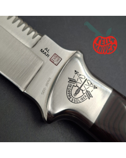 Al Mar SERE IV 3004 SF – Acier inoxydable, manche Micarta – Seki Japan – État neuf avec boîte