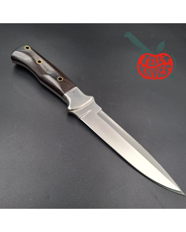 Al Mar SERE IV 3004 SF – Acier inoxydable, manche Micarta – Seki Japan – État neuf avec boîte