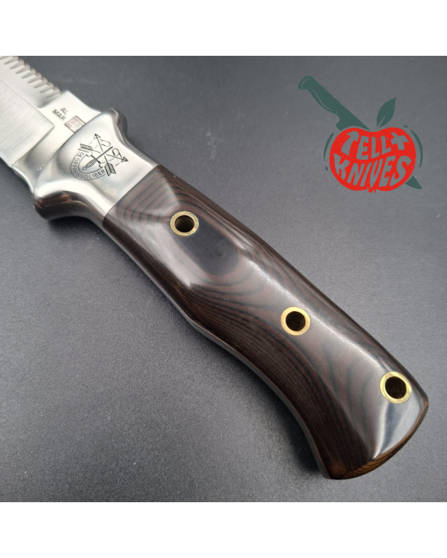 Al Mar SERE IV 3004 SF – Acier inoxydable, manche Micarta – Seki Japan – État neuf avec boîte