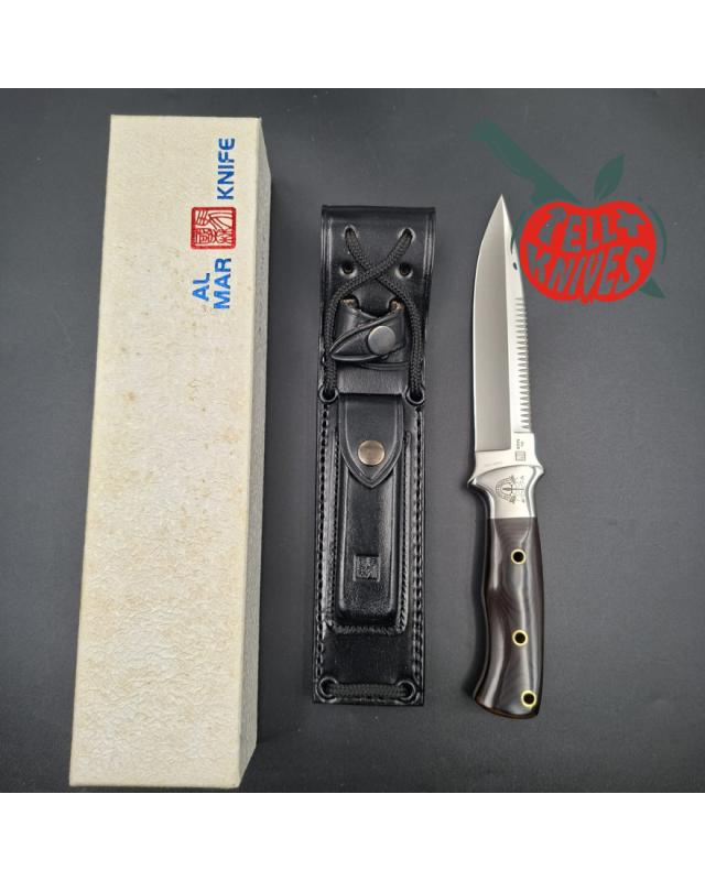 Al Mar SERE IV 3004 SF – Acier inoxydable, manche Micarta – Seki Japan – État neuf avec boîte
