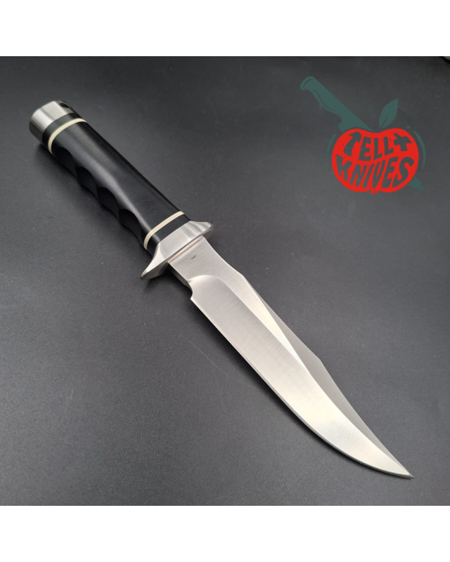 SOG Trident 2.0 Split Bullet Logo – lame acier AUS-8 manche Micarta noir – Made in Taiwan