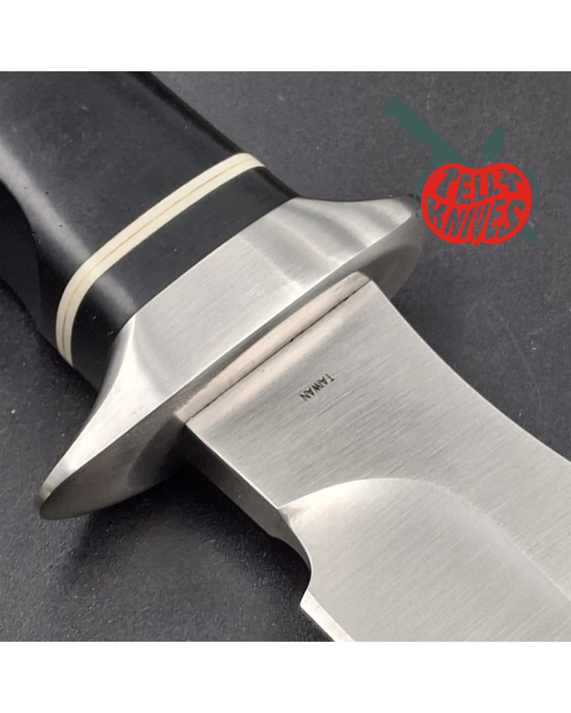 SOG Trident 2.0 Split Bullet Logo – lame acier AUS-8 manche Micarta noir – Made in Taiwan