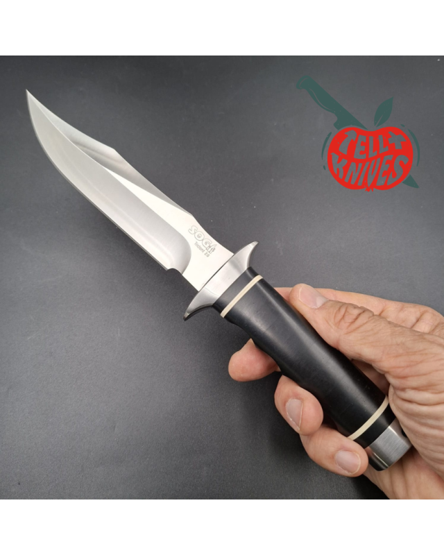 SOG Trident 2.0 Split Bullet Logo – lame acier AUS-8 manche Micarta noir – Made in Taiwan