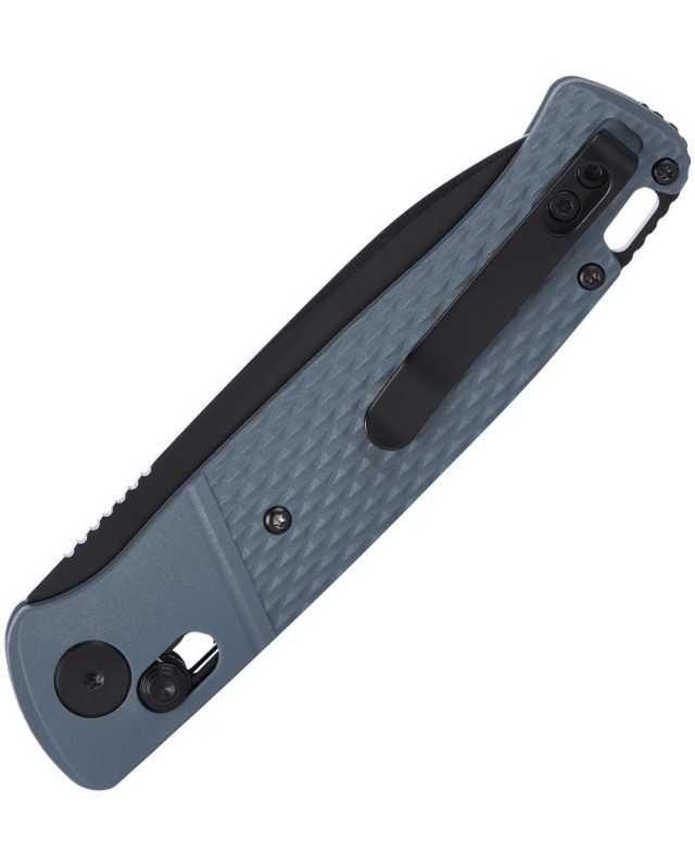 CRKT Counterpar Crossbar Lock K430GKP – lame acier inox 12C27 black oxide manche GRN gris