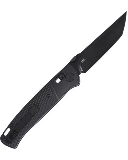 CRKT Counterpar Crossbar Lock K431KKP – lame Tanto acier D2 black oxide manche GRN noir