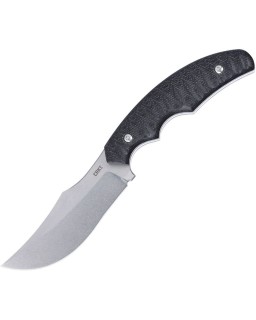 CRKT Burrower Fixed Blade 3610 – lame acier D2 Stonewash manche Burlap Micarta