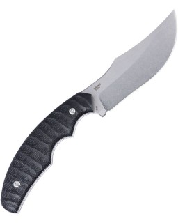 CRKT Burrower Fixed Blade 3610 – lame acier D2 Stonewash manche Burlap Micarta