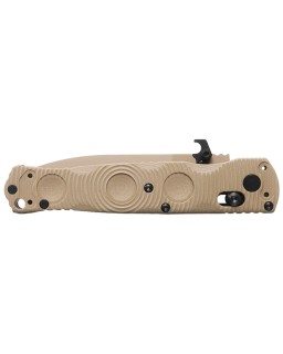 Benchmade Mini SOCP 393SSN-01 – lame acier CPM-S30V Cerakote tan manche G10 tan AXIS Lock