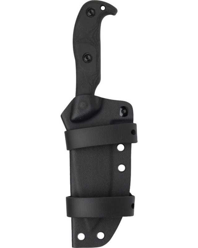 TOPS Silent Hero 4 Tanto – acier carbone 1095 Sniper Gray manche Micarta noir – HERO4T-01