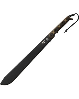 TOPS El Machete .230X – Acier carbone 1095 manche Micarta Tan et Black – MAC-230X