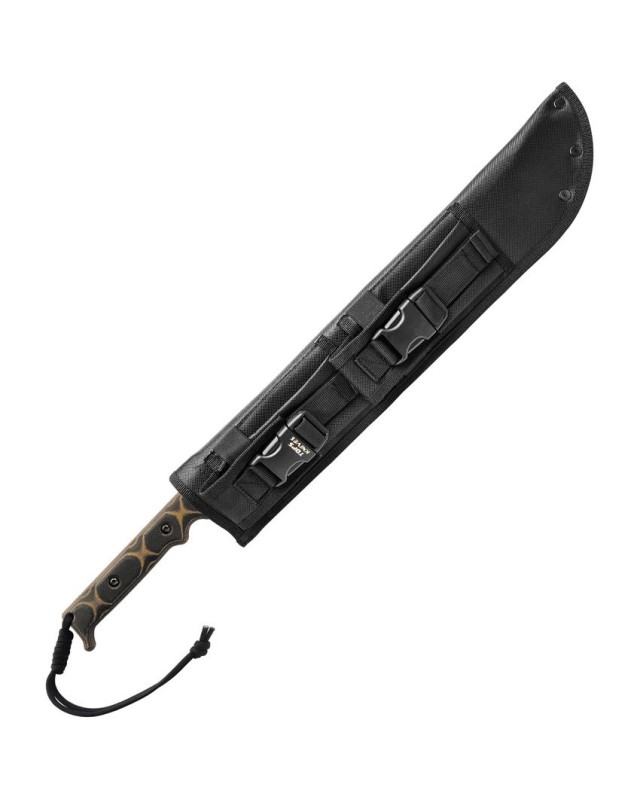 TOPS El Machete .230X – Acier carbone 1095 manche Micarta Tan et Black – MAC-230X
