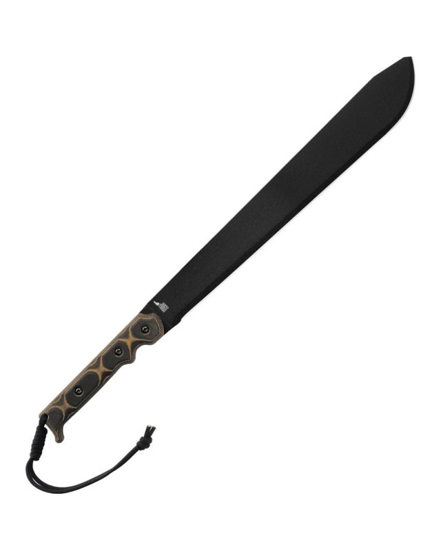 TOPS El Machete .230X – Acier carbone 1095 manche Micarta Tan et Black – MAC-230X