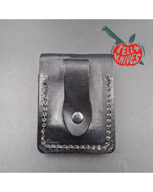 Al Mar Exec-O-Lite – Porte-briquet Bic Mini avec lame pliante en acier 6A – Zytel noir – Seki Japan