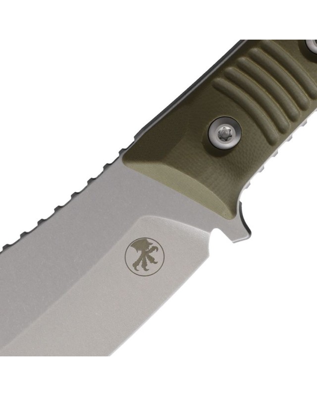 Microtech Always Survive – Borka Blades – acier M390MK Stonewash manche G10 OD Green – 96-10OD