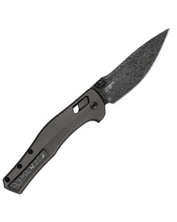 Zero Tolerance 0020 – Édition limitée 20th Anniversary – lame Damas Vegas Forge Lytic manche titane PVD gris