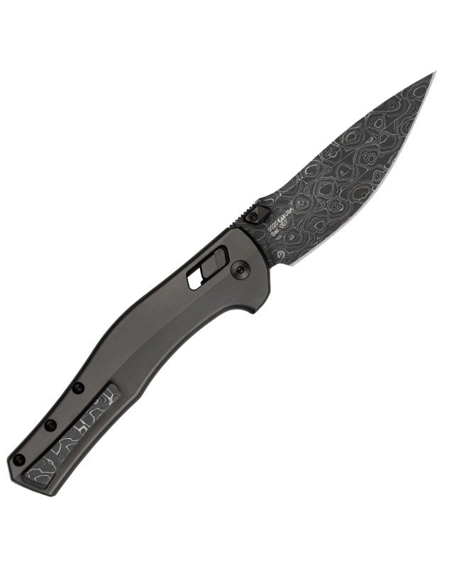 Zero Tolerance 0020 – Édition limitée 20th Anniversary – lame Damas Vegas Forge Lytic manche titane PVD gris