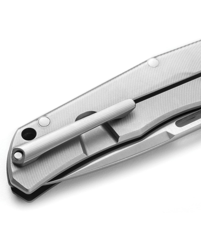 LionSteel Q4TTRO Folding Knife  CPM-MagnaCut Steel Braun Micarta Titanium Handle