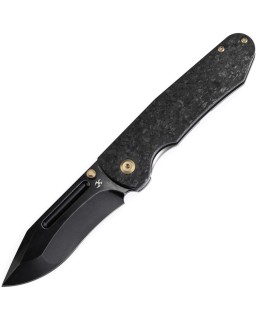 Kansept Superhawk Pocket Knife  CPM S35VN Steel Black Anodised Titanium Handle