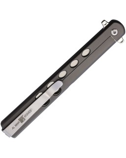 Al Mar Knives Quicksteel 4 framelock D2 tool steel satin finish blade Titanium Coated 420 Stainless steel handle