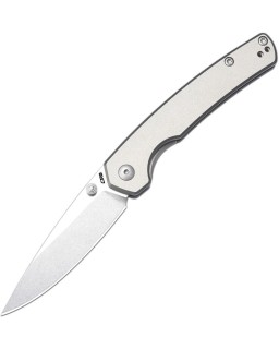 Kain folding knife AR-RPM9 steel stonewash finish steel linerlock gray aluminium handle flipper