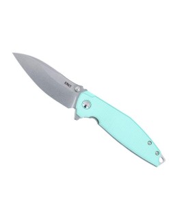 CRKT Ibis Linerlock Folding Knife 14C28N Steel Tiffany Blue G10 Handle