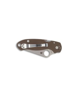 Spyderco Para 3 Sprint Run 2024 Folding Knife  CPM15V Steel Brown G10 Handle