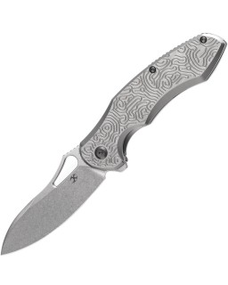 Kansept Echis Framelock Folding Knife  CPM S35VN Steel Titanium Handle