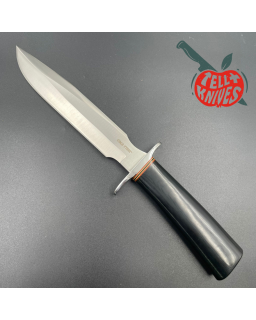 Cold Steel R1 Military Classic 400 Series Stainless Taiwan AUS-8A steel black micarta handle brown leather sheath