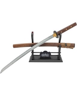 UNITED CUTLERY Shikoto Tigerwood Wakizashi T10 High-Speed Tool Steel blade clay tempered blade