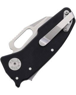 DEMKO Nano Shark-Lock CPM-20CV premium steel satin finish blade black G10 handle