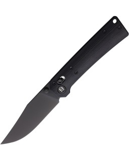 HIGHTRON Pathwright folding knife 14C28N steel black PVD coated blade Black G10 handle AXIS Lock