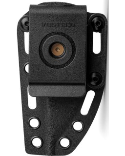 Vosteed H-Back full tang Fixed Blade 14C28N steel stonewash finish blue G10 handle black kydex sheath