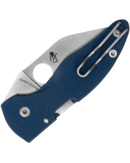 Spyderco Microjimbo Compression Lock SPY27 steel Blue G10 satin blade Michael Janich Design
