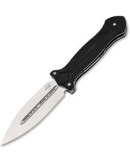 Boker Plus Cheus Linerlock stonewash finish VG-10 stainless spear point blade black G10 handle