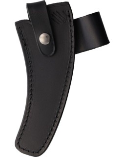 Bastinelli Reaper Tac Full Tang N690 stainless steel compact battle axe black G10 handle wrapped handle black leather be