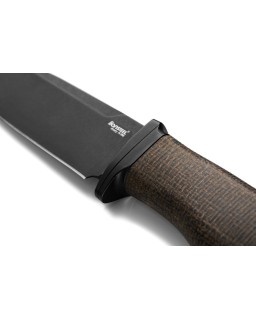 Lionsteel ACHA Fixed Blade M390 Steel PVD Coated Green Micarta Handle AHBBLG