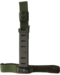 Extrema Ratio DMP fixed blade Bohler N690 steel stonewash finish Ranger green Forprene handle Green nylon MOLLE compatib