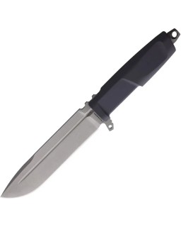 Extrema Ratio DMP fixed blade Bohler N690 steel stonewash finish Grey Forprene handle grey nylon MOLLE compatible belt s