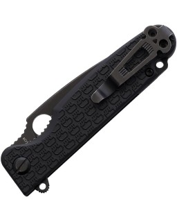 Daggerr Knives Florin Linerlock 8Cr14MoV stainless steel blade blackwash finish Black FRN handle