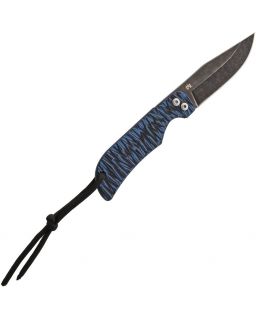 Folding Neck Knife Blue
