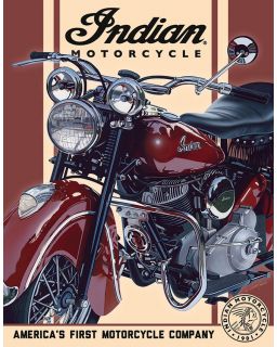 Indian 48 Chief Tin Sign