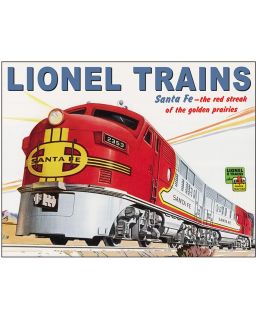 Lionel Santa Fe Sign