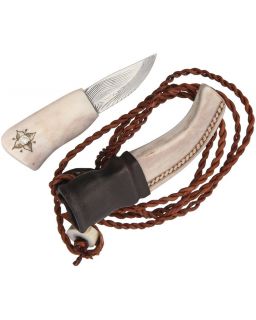 Damascus Neck Knife