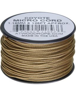 Micro Cord unicolor 38m Coyote