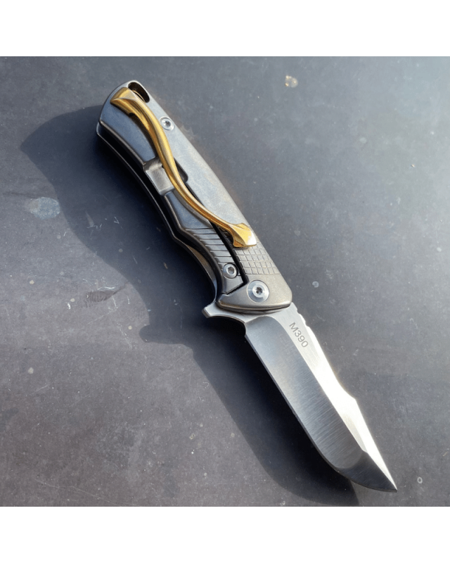 Michael ZIEBA - CUSTOM - S2 Gold Plated - Coltellinaio