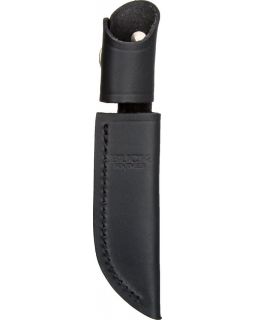 Buck Belt Sheath Black Leather